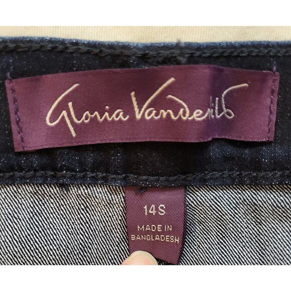 Gloria Vanderbilt Amanda Denim Blue Jeans Size 14S Stretch Slimming Jean - Picture 6 of 12